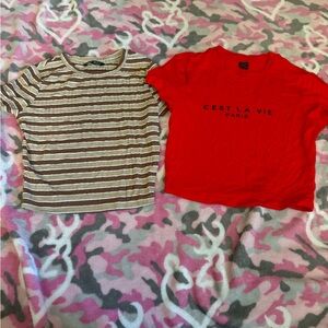 Bundle 2 crop tops